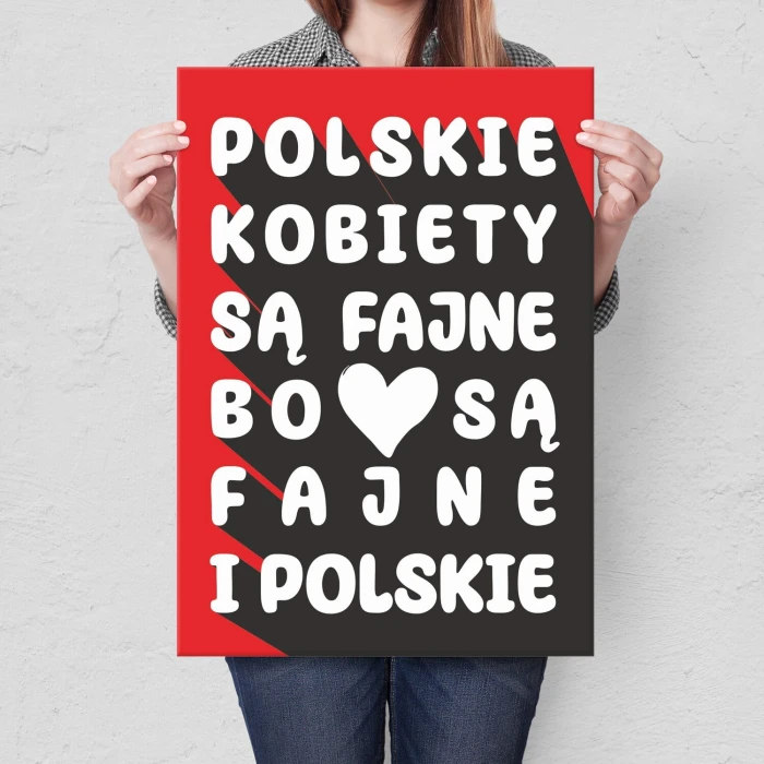 Plakat metalowy POLSKIE KOBIETY Prezent