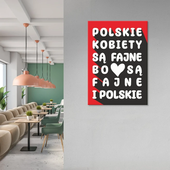 Plakat metalowy POLSKIE KOBIETY Prezent