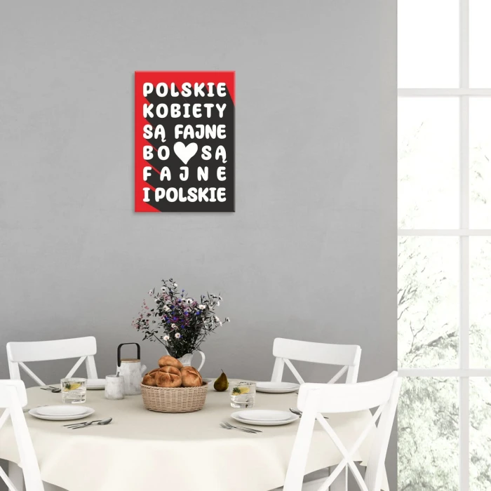 Plakat metalowy POLSKIE KOBIETY Prezent
