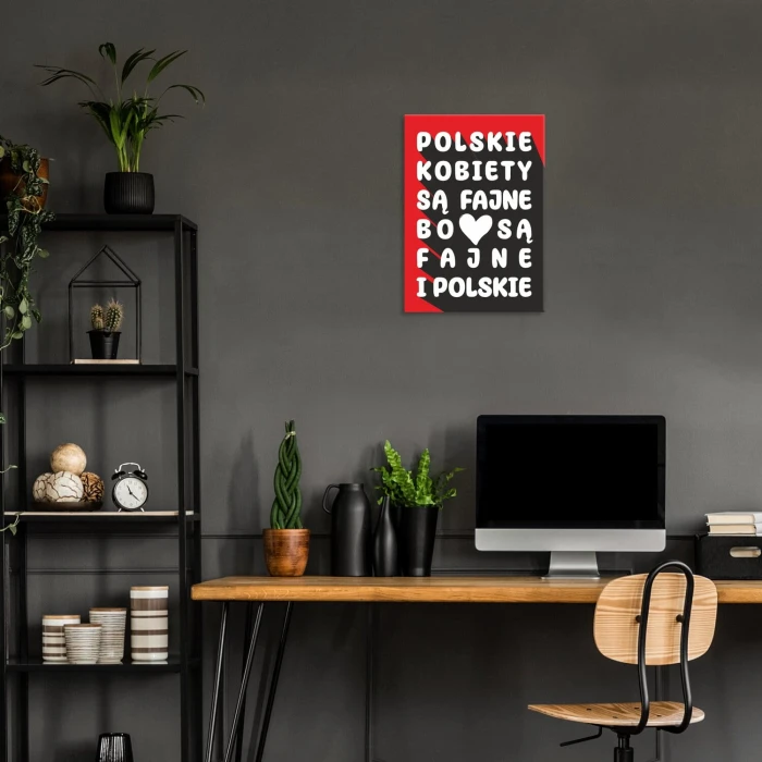 Plakat metalowy POLSKIE KOBIETY Prezent