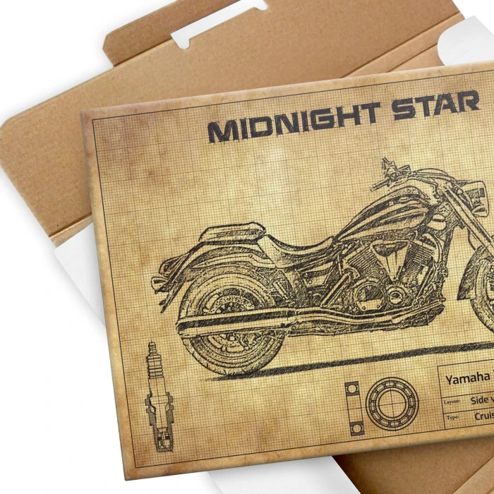 Plakat metalowy Yamaha XVS 950 Midnight Star Prezent