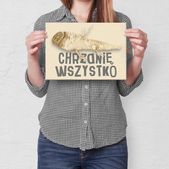 Poster metal wszystko chrzanię gift