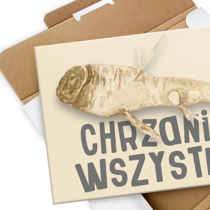 Plakat metalowy wszystko chrzanię Prezent
