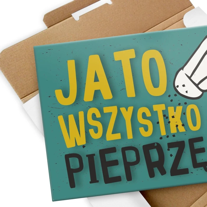 Poster metal wszystko pieprzę gift