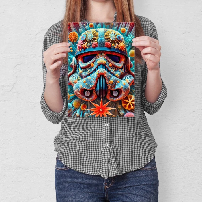 Poster metal colorful droid gift