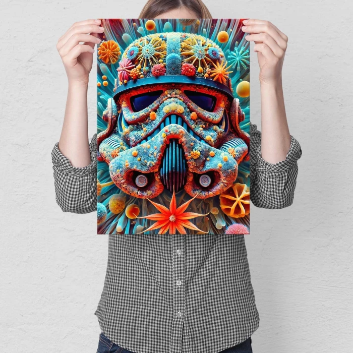 Poster metal colorful droid gift