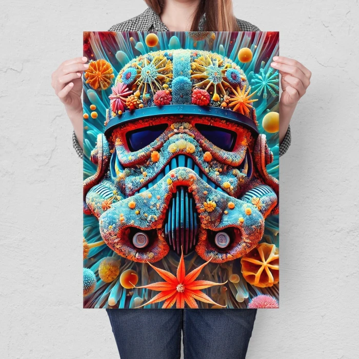 Poster metal colorful droid gift