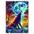 Poster metal wolf at night gift