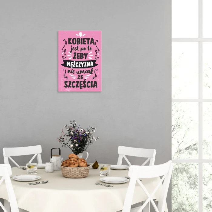 Poster metal kobieta jest po to gift