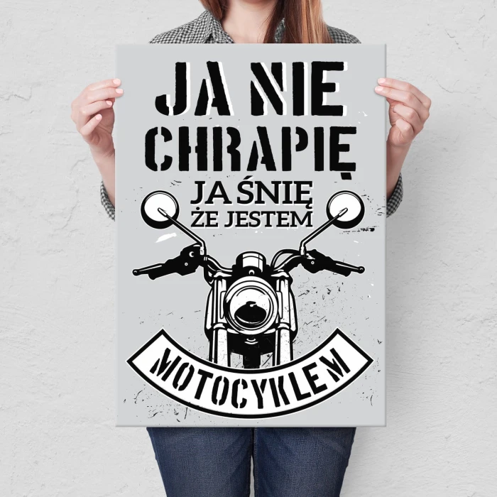 Plakat metalowy Ja nie chrapię Prezent