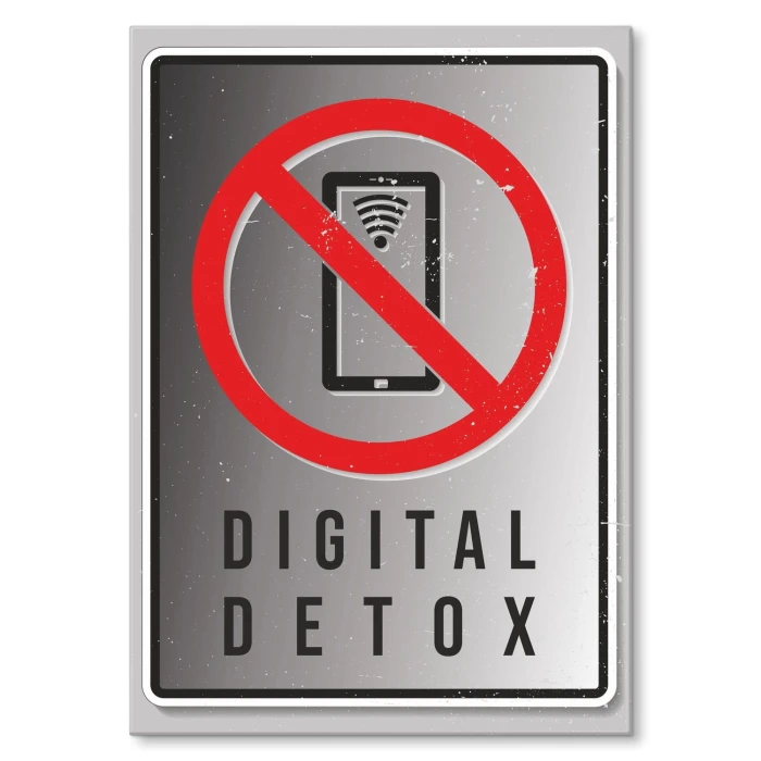Plakat metalowy DIGITAL DETOX Prezent