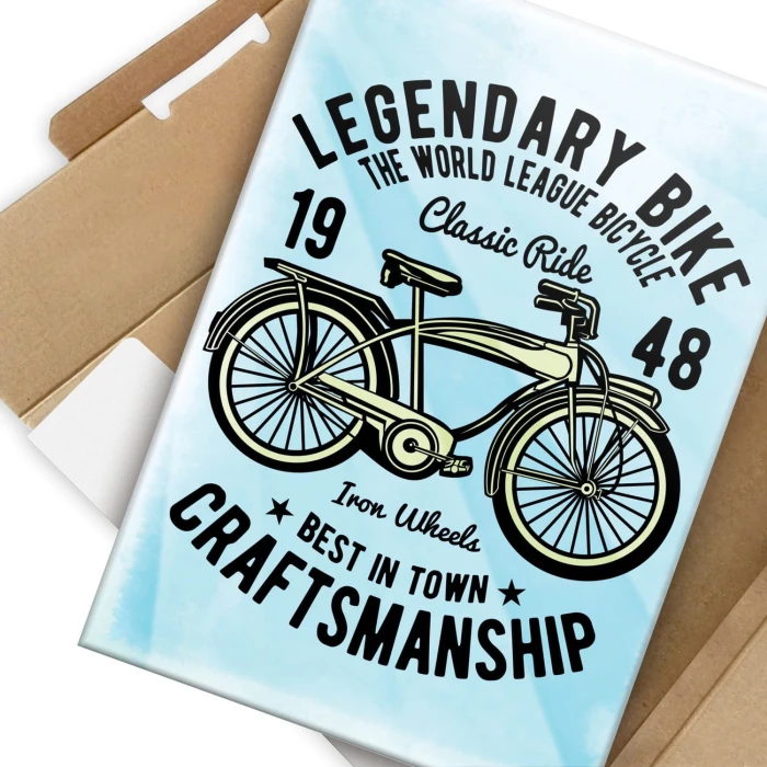 Plakat metalowy Legendary bike Prezent