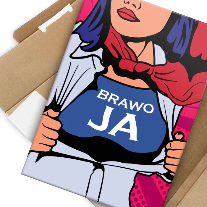 Plakat metalowy Brawo ja Prezent