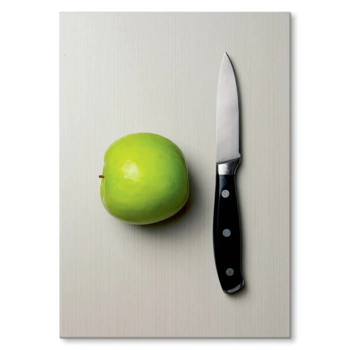 Plakat metalowy Jabłko i nóż Prezent