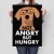 Plakat metalowy Not angry but hungry Prezent