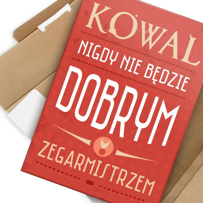 Plakat metalowy Kowal zegarmistrz Prezent