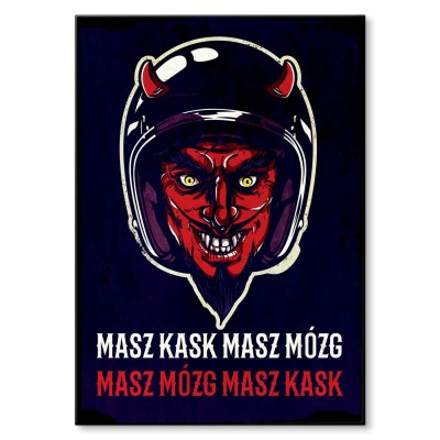 Plakat metalowy Masz mózg Prezent