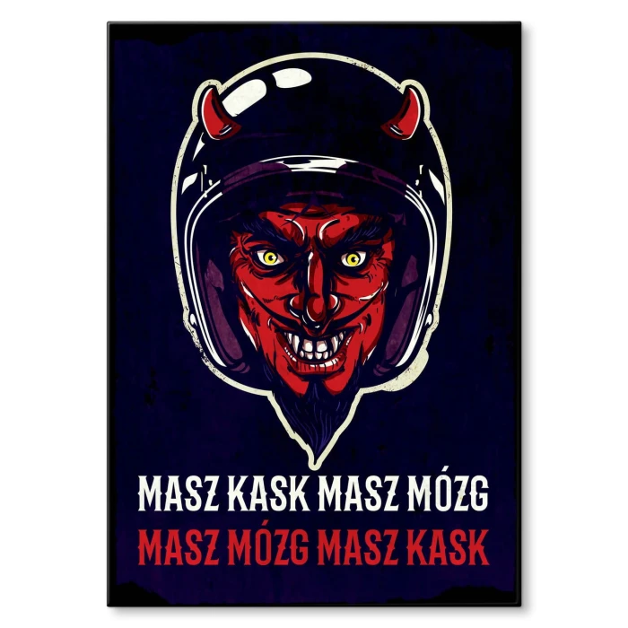 Plakat metalowy Masz mózg Prezent