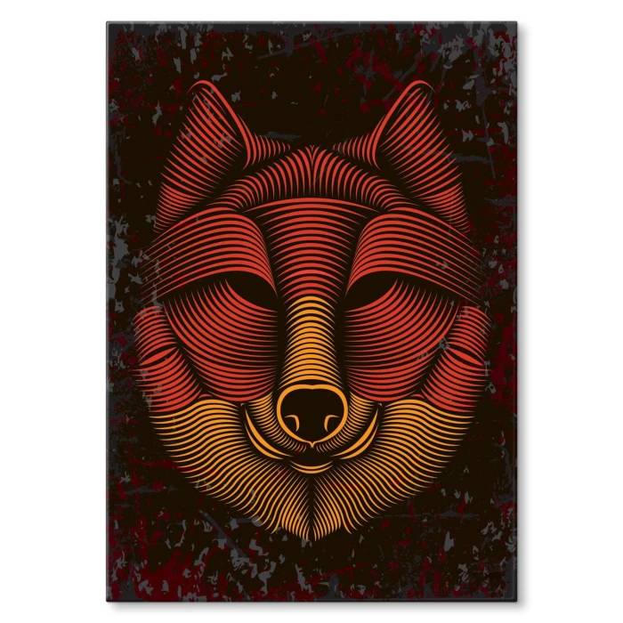 Plakat metalowy Lis Prezent