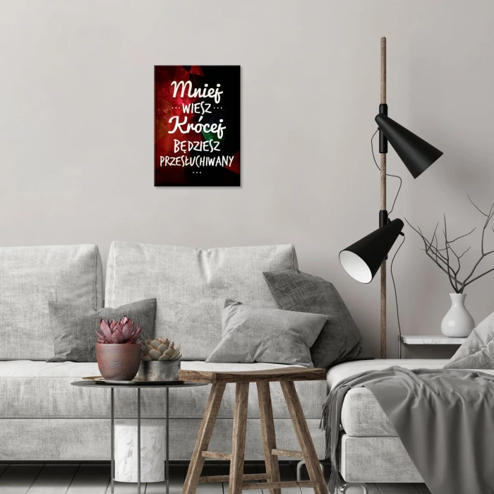 Plakat metalowy Przesłuchanie Prezent