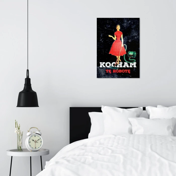 Plakat metalowy Kocham tę robotę Prezent