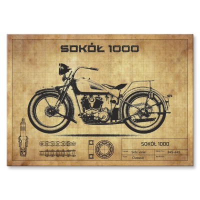 Poster metal Sokół 1000 vintage gift