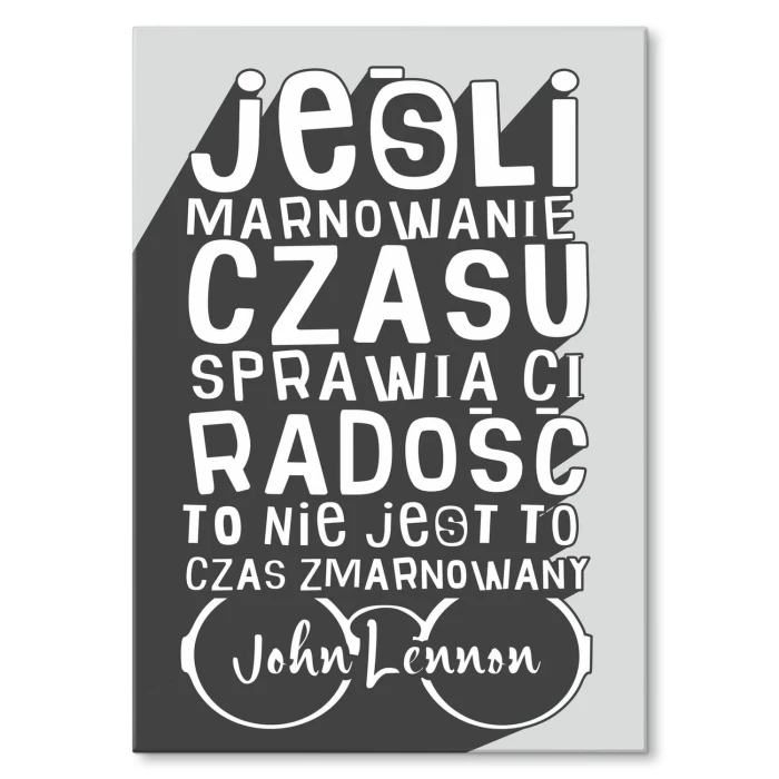 Plakat metalowy John Lennon Prezent