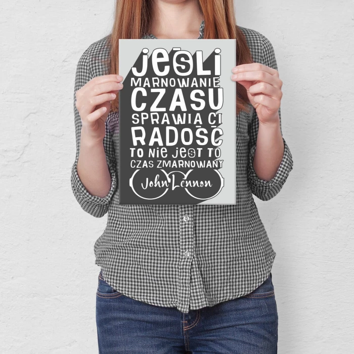 Plakat metalowy John Lennon Prezent