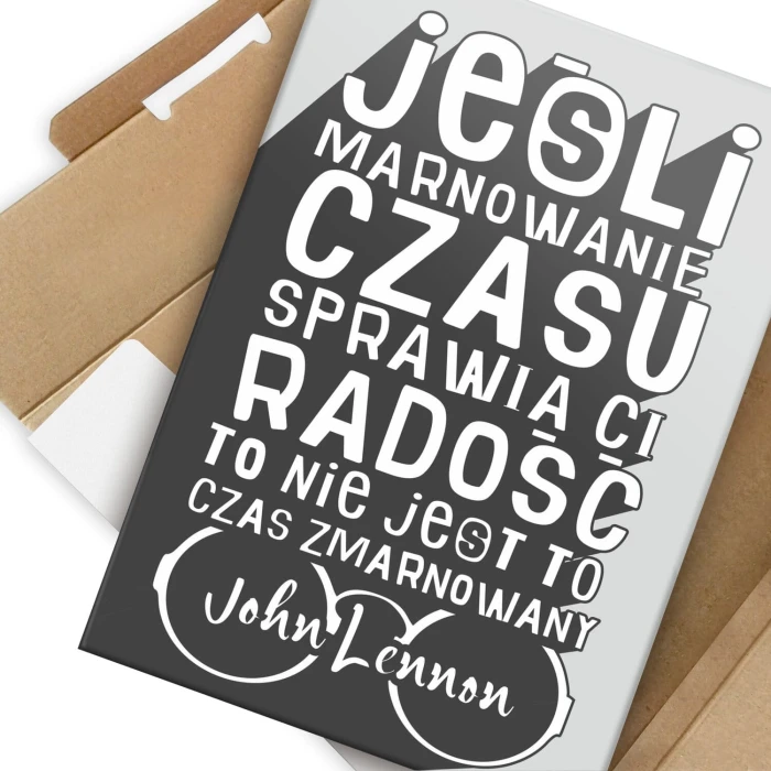 Plakat metalowy John Lennon Prezent