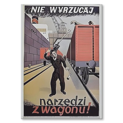 Plakat metalowy nie wyrzucaj narzędzi Prezent