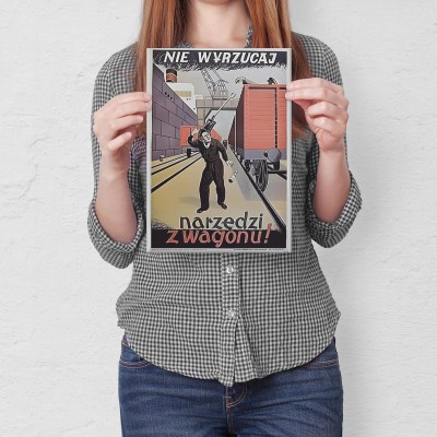 Plakat metalowy nie wyrzucaj narzędzi Prezent