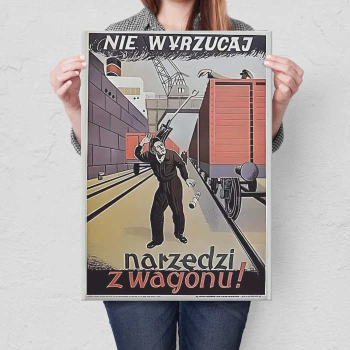 Poster metal nie wyrzucaj narzędzi gift