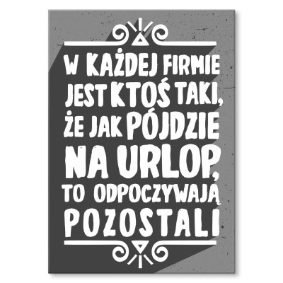 Poster metal w każdej firmie gift