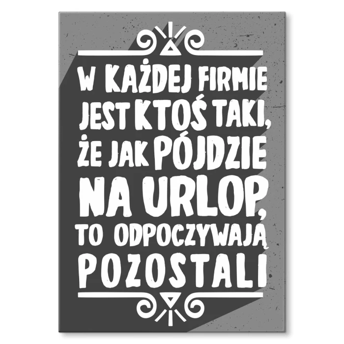Plakat metalowy w każdej firmie Prezent