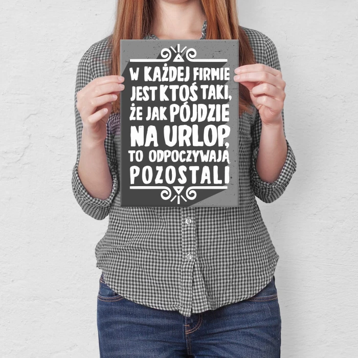 Poster metal w każdej firmie gift