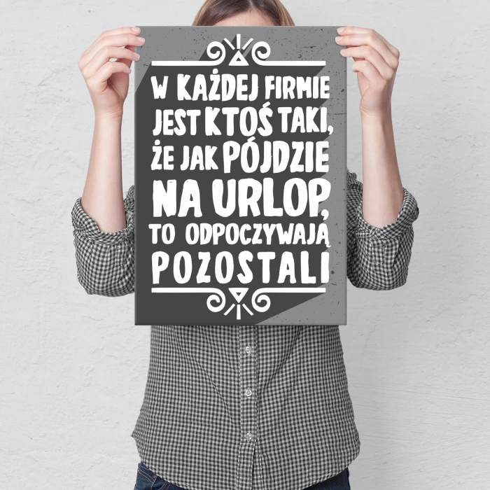 Poster metal w każdej firmie gift
