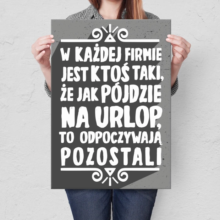 Poster metal w każdej firmie gift