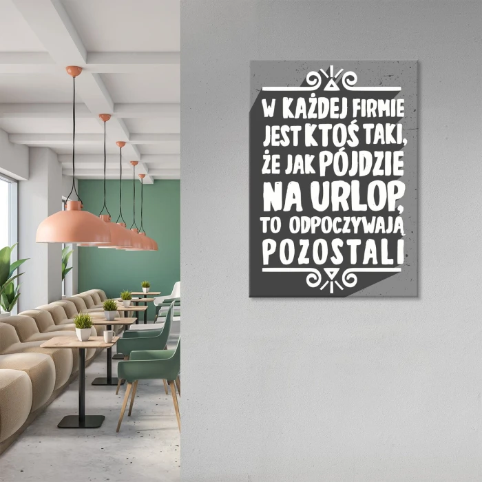 Plakat metalowy w każdej firmie Prezent