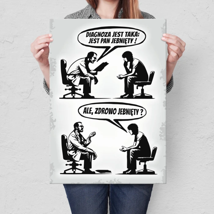 Poster metal JEBNIĘTY gift