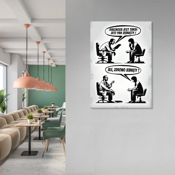 Poster metal JEBNIĘTY gift