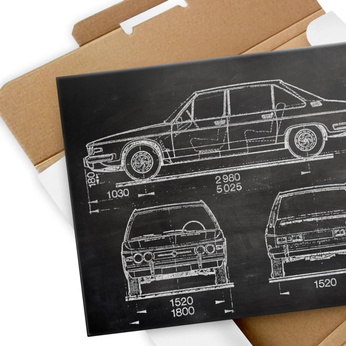 Plakat metalowy Tatra 613 Samochód Auto Motoryzacja Patent Slate Prezent