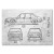 Poster metal Tatra 613 Samochód Auto Motoryzacja Patent Stone gift