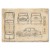 Poster metal Skoda 440 Samochód Auto Motoryzacja Patent Retro gift