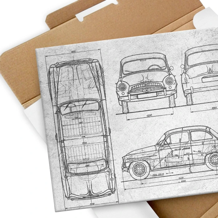 Poster metal Skoda 440 Samochód Auto Motoryzacja Patent Stone gift