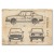Plakat metalowy Skoda 120 Samochód Auto Motoryzacja Patent Retro Prezent