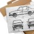 Poster metal Skoda 120 Samochód Auto Motoryzacja Patent Stone gift