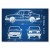 Poster metal Skoda 120 Samochód Auto Motoryzacja Patent Tech gift