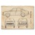 Plakat metalowy Skoda 105 Samochód Auto Motoryzacja Patent Retro Prezent