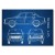 Plakat metalowy Skoda 105 Samochód Auto Motoryzacja Patent Tech Prezent