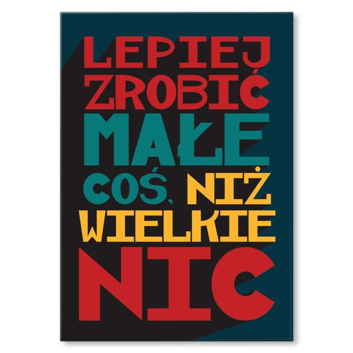 Plakat metalowy małe coś Prezent